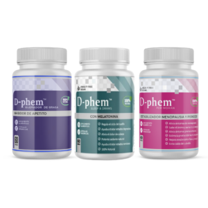 Estabilizador de Menopausia + Sleep & Dream + Inhibidor de Apetito D-phem