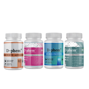 Estabilizador de Menopausia + Slim Forte + Neuroconcentra + Sleep & Dream D-phem