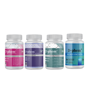 Estabilizador de Menopausia + Sleep & Dream + Neuroconcentra + Inhibidor de Apetito D-phem