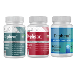 Sleep & Dream + Colágeno + Neuroconcentra D-phem