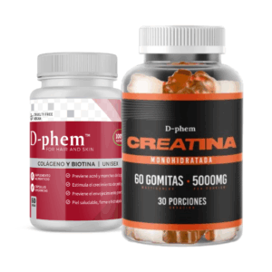 Creatina gomitas + Colágeno y Biotina D-phem
