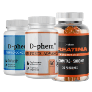 Creatina + Slim Forte + Neuroconcentra D-phem